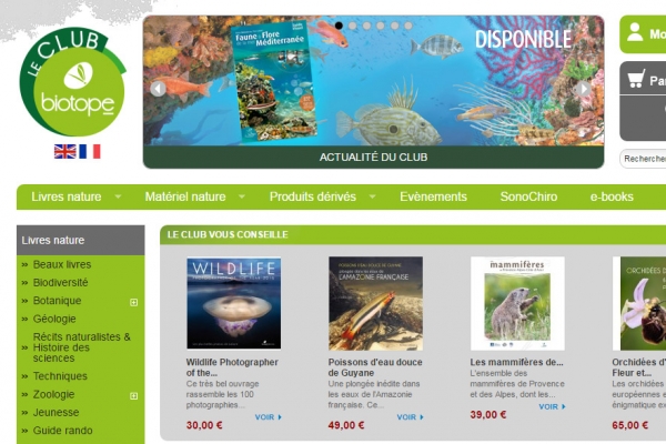 Web design Club Biotope (Mèze - Hérault)